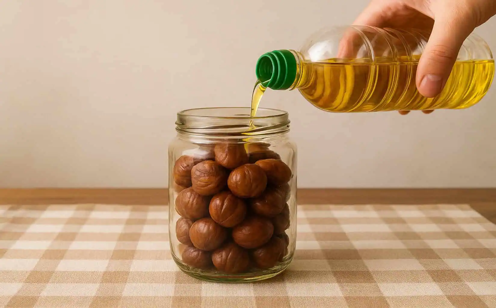 Keď sú gaštany, vždy nazbieram pár hrstí a zalejem obyčajným olejom: POKLAD do každej rodiny!