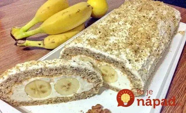 Nejde do nej ani gram múky a je neskutočne chutná: Roláda Banana Split – na každej oslave má obrovský úspech!