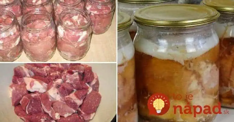 Domáce dusené mäsko v pohároch: Skúste tú chuť a konzervy v obchode už nekúpite – v pivnici vydrží celé mesiace!