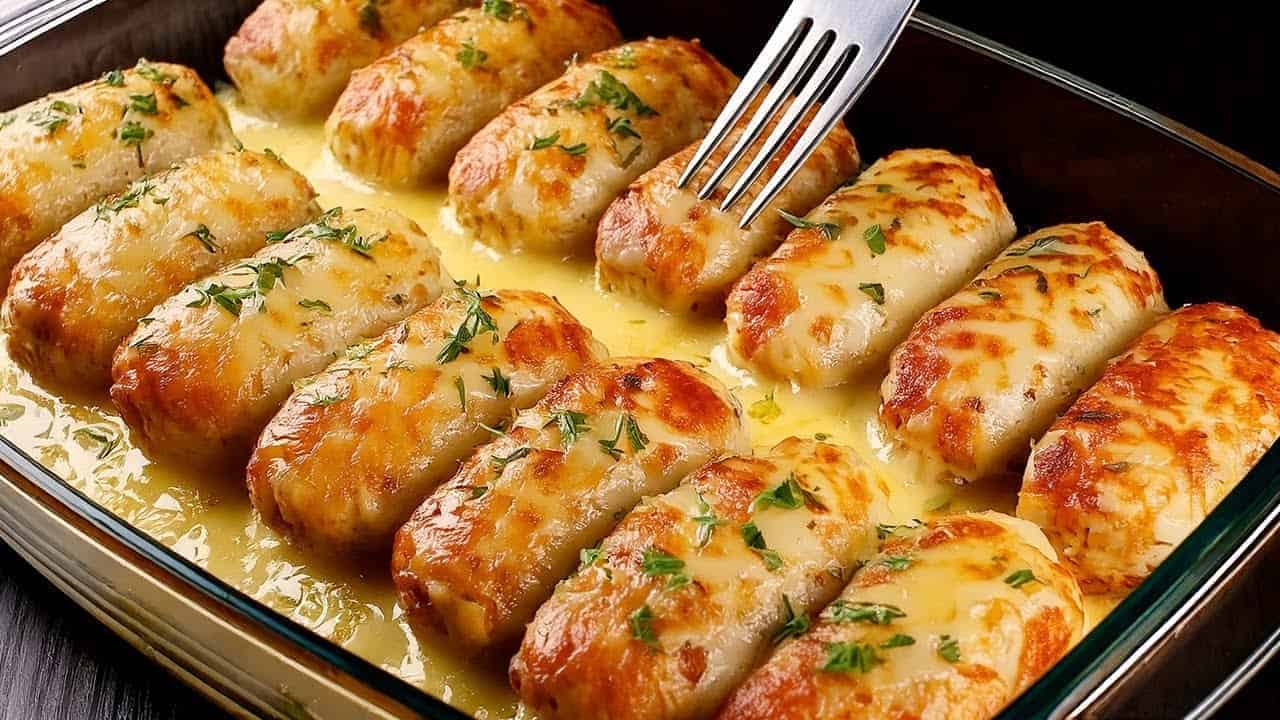 Toto je také chutné, že to robím aj v nedeľu na obed! Jednoduchý recept na mäso so syrom a smotanou!
