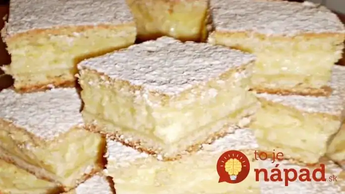 Falošný tvarohový koláčik, úžasne jemný: Tá náplň chutí naozaj ako tvaroh, ale netrotrebujete ani jediný gram!